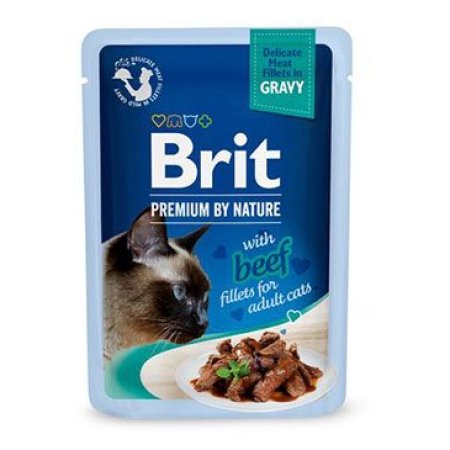 Brit Premium Cat D Filety v Grave with Beef 85g