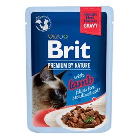 Brit Premium Cat D Fillety Gravy Lamb Sterilised 85g