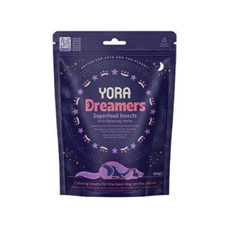 YORA maškrty z hmyzu Dreamers s bylinkami 100g
