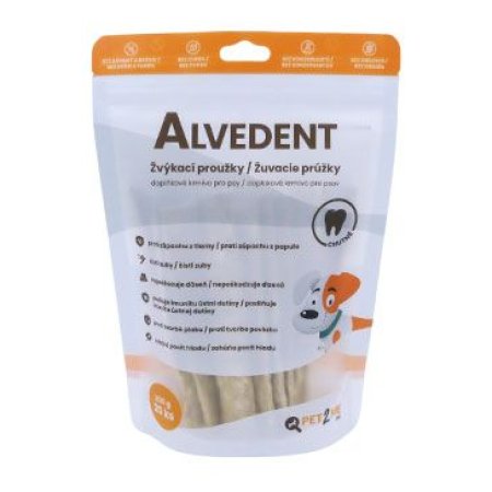 Alvedent enzým. žuvacie prúžky pre malé psy 20x10g