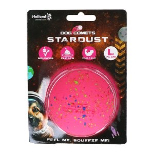 Dog Comets Stardust plávajúca lopta ružová L/7,5cm