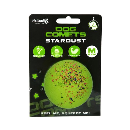 Dog Comets Stardust plávajúca lopta zelená M/6cm