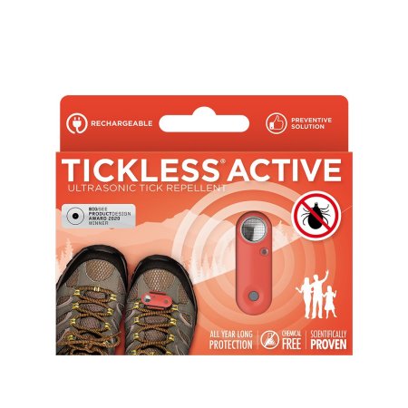 TICKLESS® ACTIVE Dobíjací ultrazvukový odpudzovač kliešťov a bĺch pre ľudí Corall