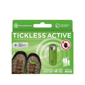 TICKLESS ACTIVE Dobíjací ultrazvukový odpudzovač kliešťov a bĺch pre ľudí Green