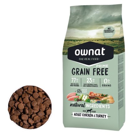 OWNAT GF PRIME DOG Adult Chicken & Turkey 12kg