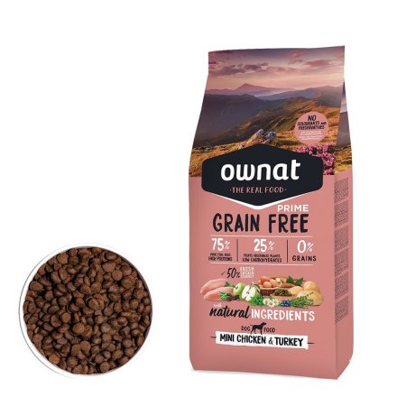 OWNAT GF PRIME DOG Mini Chicken & Turkey 3kg