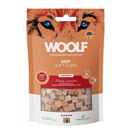 WOOLF pochúťka Soft Cubes Beef 100g