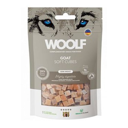 WOOLF pochúťka Soft Cubes Goat 100g