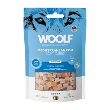 WOOLF pochúťka Soft Cubes Mediteranean Fish 100g