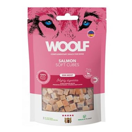 WOOLF pochúťka Soft Cubes Salmon 100g