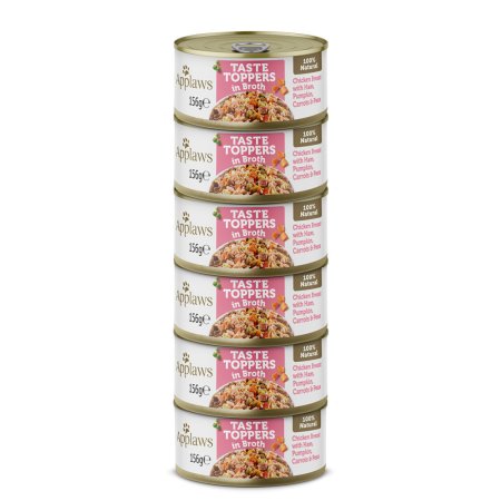 Applaws konzerva Dog Taste Toppers Broth Kurča so šunkou 6x156g DMT 12/24