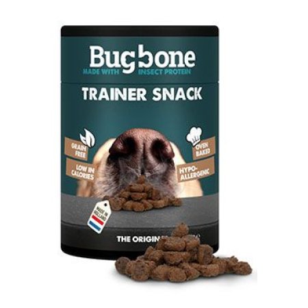 Pochúťka pes Bugbone Trainer Snack s hmyzom160ks/100g