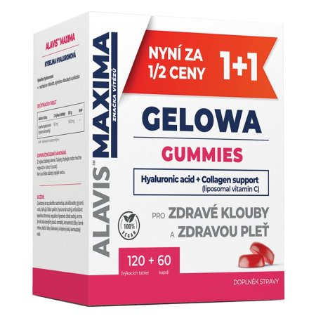 ALAVIS MAXIMA Gelowa Gummies 120 tabliet + 60 kapsúl