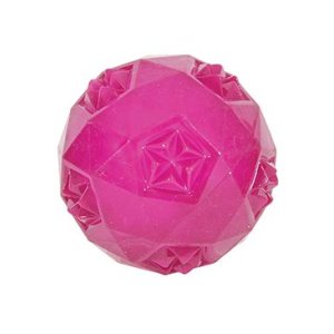 Hračka pes loptička TPR POP BALL 7,5 cm ružová Zolux