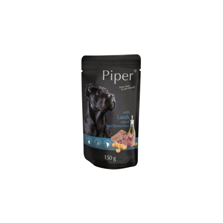 PIPER s jahňacím, mrkvou a ryžou, vrecko pre psov 150 g
