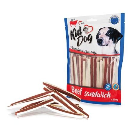 KIDDOG hovädzí sendvič s treskou 250 g