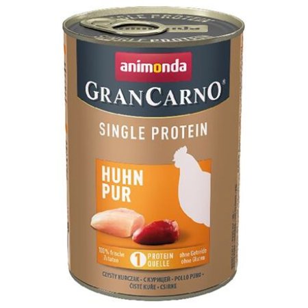 GRANCARNO Single Protein 400 g čisté kuracie, konzerva pre psov