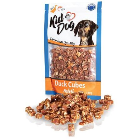 KIDDOG mini kocky z kačacieho mäska a tresky 80 g