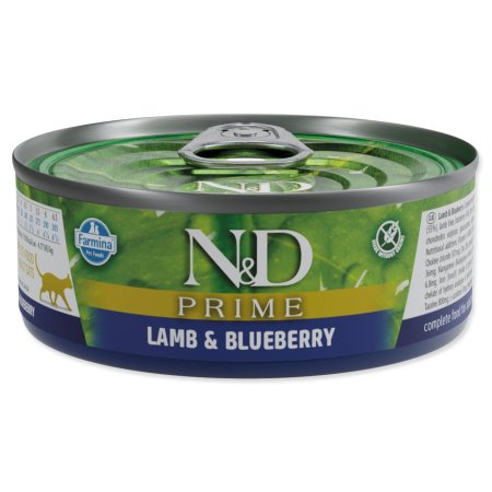 Konzerva N&D Cat Prime Lamb & Blueberry 70g