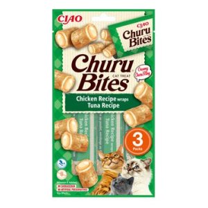Pochúťka Churu Bites wraps kura & tuniak 3x10g