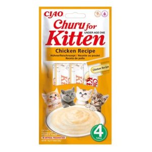 Pochúťka Churu Kitten kura 4x14g