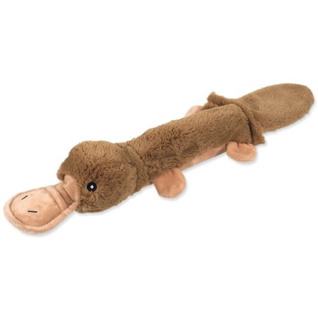 Hračka Dog Fantasy Recycled Toy kačica s PET fliaš pískacia so šuštiacim chvostom 55cm 