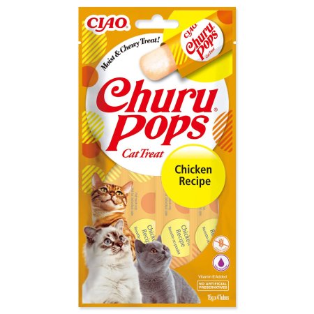 Pochúťka Churu Pops kura 4x15g