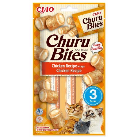 Pochúťka Churu Bites wraps kura 3x10g