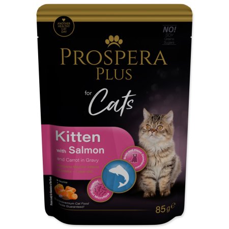 Kapsička Prospera Plus Kitten, Salmon , Carrot 85g