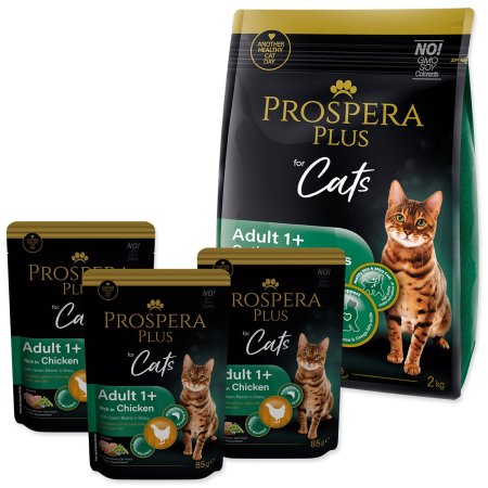 Krmivo Prospera Plus Adult 1+ Chicken Optimal Wellness 2kg+3 kapsičky ZADARMO