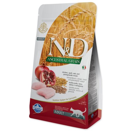 Krmivo N&D Cat Ancestral Grain Chicken, Spelt, Oats & Pomegranate 1,5kg