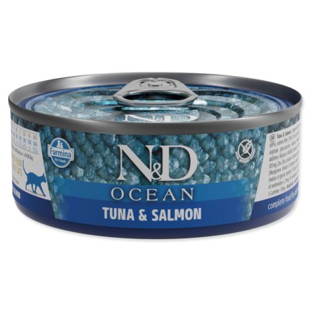 Konzerva N&D Cat Ocean Tuna & Salmon 70g