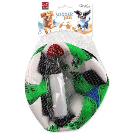 Hračka Dog Fantasy lopta futbalová s úchytkami pre psov 22cm