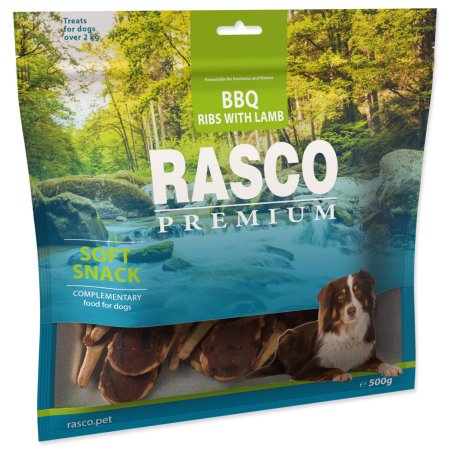 Pochúťka Rasco Premium BBQ Jahňacia rebierka 500g