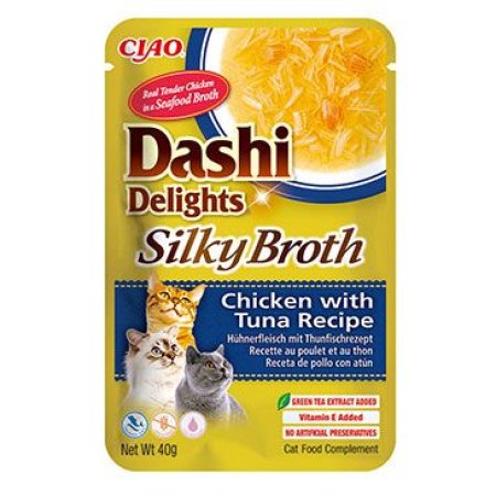 Chúru Cat Dashi Delights Silky Broth Chicken&Tuna 40g