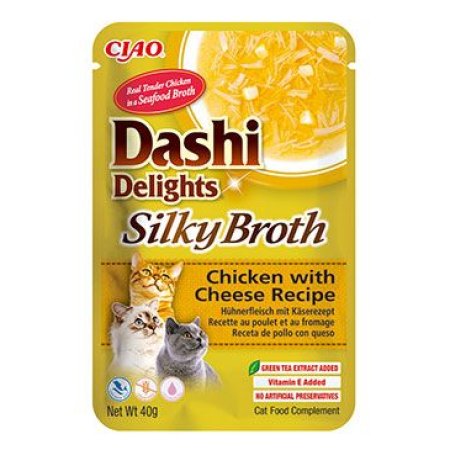 Chúru Cat Dashi Delights Silky Broth Chick&Cheese 40g