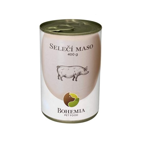 Bohemia Pet Food Selečie mäso vo vlastnej šťave 400 g