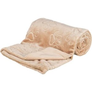 Plyšová deka BARRY, dvojvrstvový zamat, béžová 150 x 100 cm