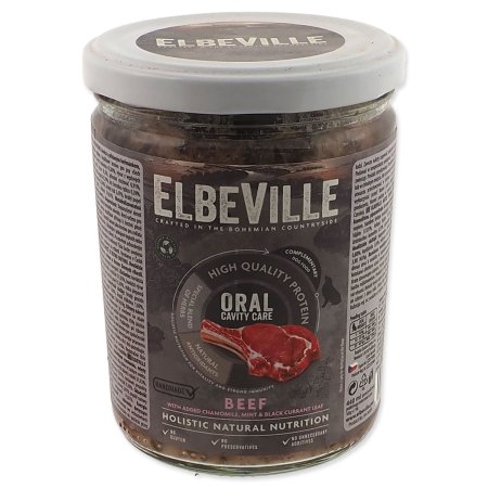 Pohár Elbeville Dog Oral Cavity Care, hovädzie s pridaným harmančekom 440ml