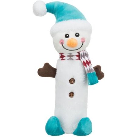 Xmas SNOWMAN, plyšový snehuliak s pet fliaš vo vnútri, 38 cm