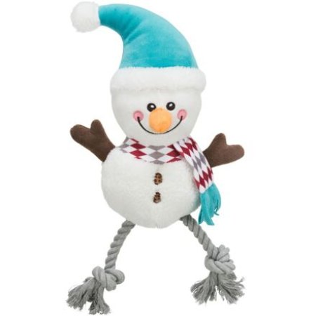 Xmas SNOWMAN, snehuliak so zvukom, plyš/bavlna, 41 cm