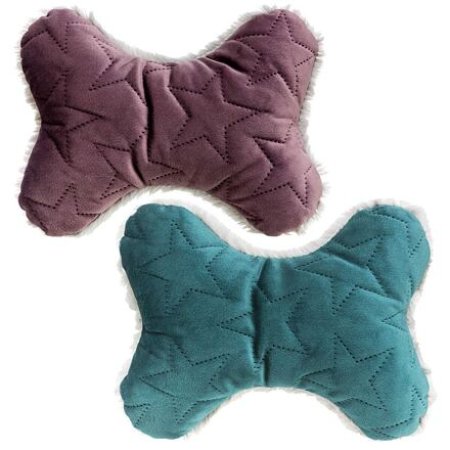 Xmas Bone - kosť, hračka pre psov, 20 cm, zamat/plyš, berry/petrolejová