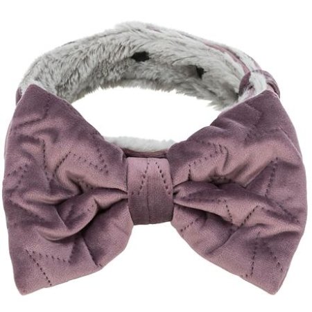 Xmas collars - set 8 ks vianočných obojkov s mašľou, zamat/plyš, lila/zelená