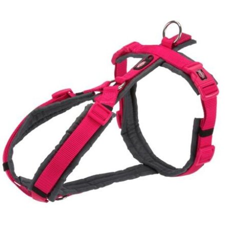 PREMIUM trekingový postroj, fuchsia/grafit 36-44cm/15mm