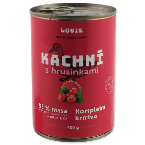 Konzerva LOUIE kačacie s brusnicami 400g