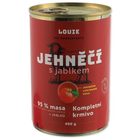 Konzerva LOUIE jahňacia s jablkom 400g
