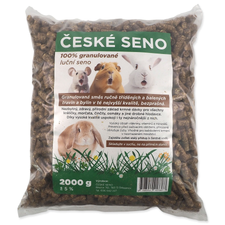 Seno české lúčne granulované 2kg