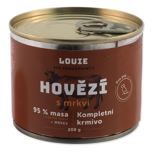 Konzerva LOUIE hovädzie s mrkvou 200g
