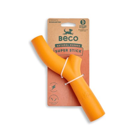 Beco Super Stick Hračka pre psov oranžová 22cm