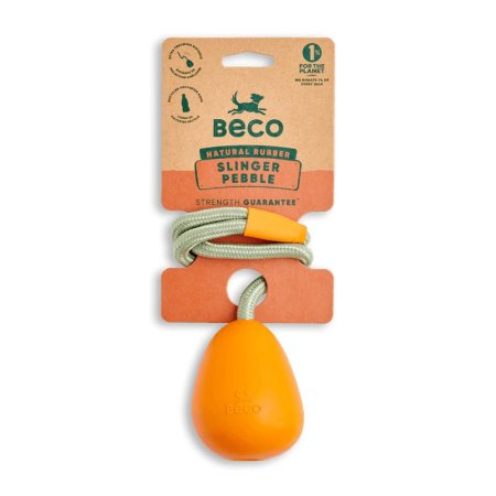 Beco Slinger Pebble Hračka pre psov oranžová 49cm